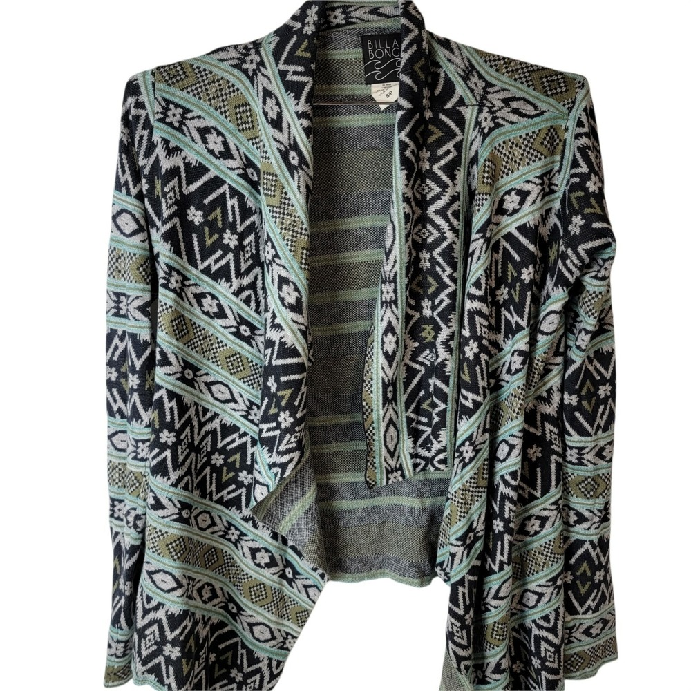 Billabong Women's Aztec Boho‎ Cardigan Southwestern Size Small S/P